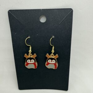 Festive Penguin Earrings - Holiday Cheer