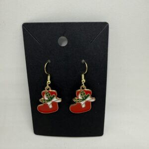 Festive Stocking Earrings - Holiday Cheer