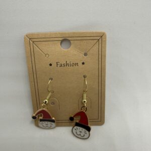 Festive Santa Hat Dangle Earrings