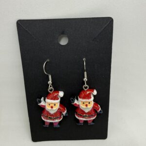 Santa Claus Holiday Earrings - Christmas Jewelry