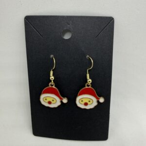 Santa Claus Face Holiday Earrings