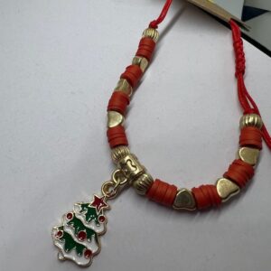 Festive Christmas Tree Charm Bracelet - Holiday