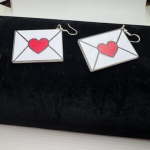 Envelope Heart Earrings - Love Letter Jewelry