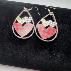 Valentine's Day Heart Teardrop Dangle Earrings