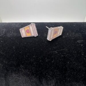 Coffee Cup Resin Stud Earrings - Cute